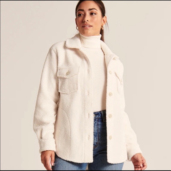abercrombie and fitch sherpa jacket